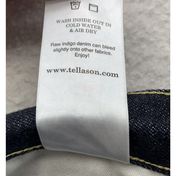Tellason Elgin Red Line Selvedge Jeans Mens 30x27.5 (Tag 29) Kaihara Sanforized - Picture 14 of 16